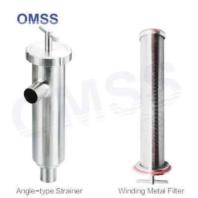 DN20-DN200 Filtro sanitário SS316 Filtro de aço inoxidável tipo filtro de ângulo soldado