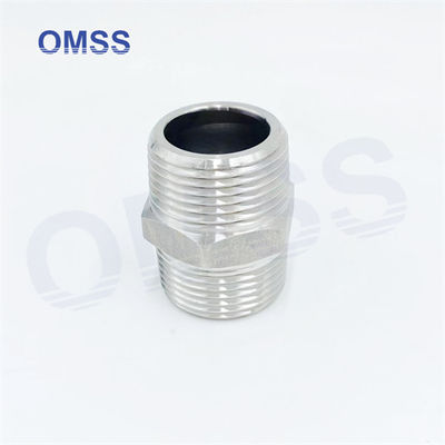 304 de aço inoxidável Hex Nipple masculino feminino cotovelo Industrial Tubos de acessórios Hexagon Nipple