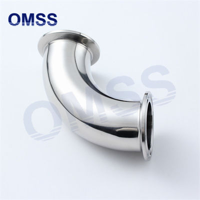 2CMP Tubo sanitário de aço inoxidável 90° Tri-clamp tubulação Cotovelo 90°