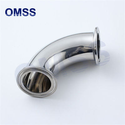 2CMP Tubo sanitário de aço inoxidável 90° Tri-clamp tubulação Cotovelo 90°