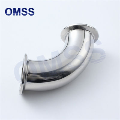 2CMP Tubo sanitário de aço inoxidável 90° Tri-clamp tubulação Cotovelo 90°