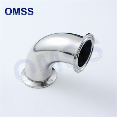 2CMP Tubo sanitário de aço inoxidável 90° Tri-clamp tubulação Cotovelo 90°