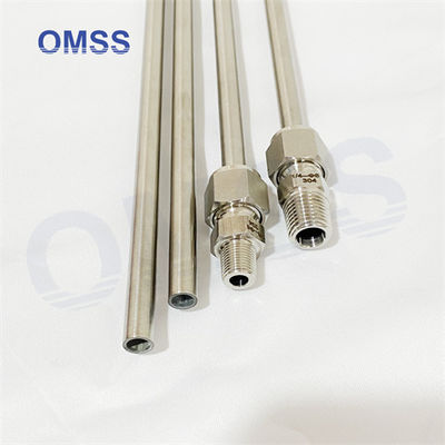 316L EP Fittings Fittings de tubos ultra limpos Tubos capilares de aço inoxidável de 1 mm com fio macho ou fêmea