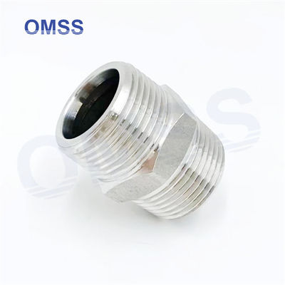 304 de aço inoxidável Hex Nipple masculino feminino cotovelo Industrial Tubos de acessórios Hexagon Nipple