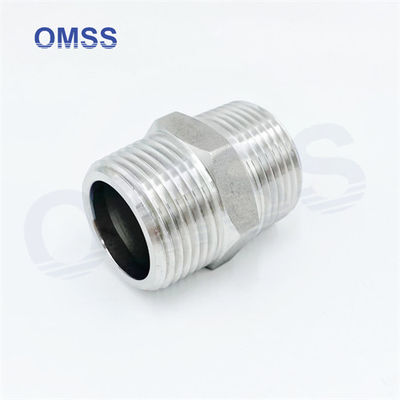 304 de aço inoxidável Hex Nipple masculino feminino cotovelo Industrial Tubos de acessórios Hexagon Nipple