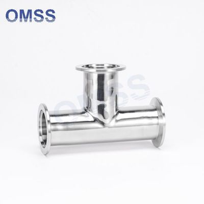 SS304 Vacuum KF Equal Tee 3 Way Tee NW Fitting Semicondutor Tee SS316L